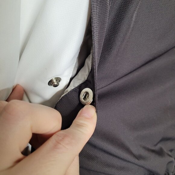 Cabelas for Women black and white lightweight zip up Jacket size Large - Picture 4 of 11